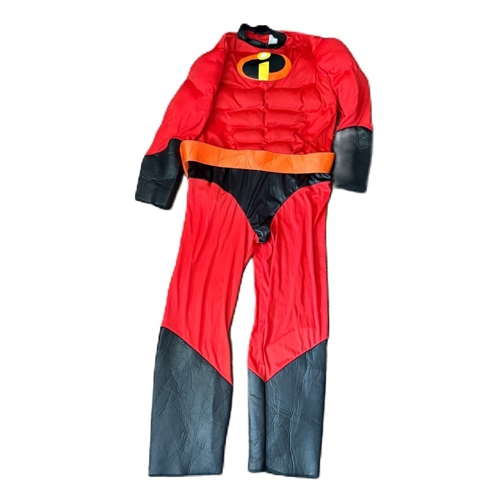 Disney Mr. Incredible Adult Costume XXL Halloween Super Hero Red Black